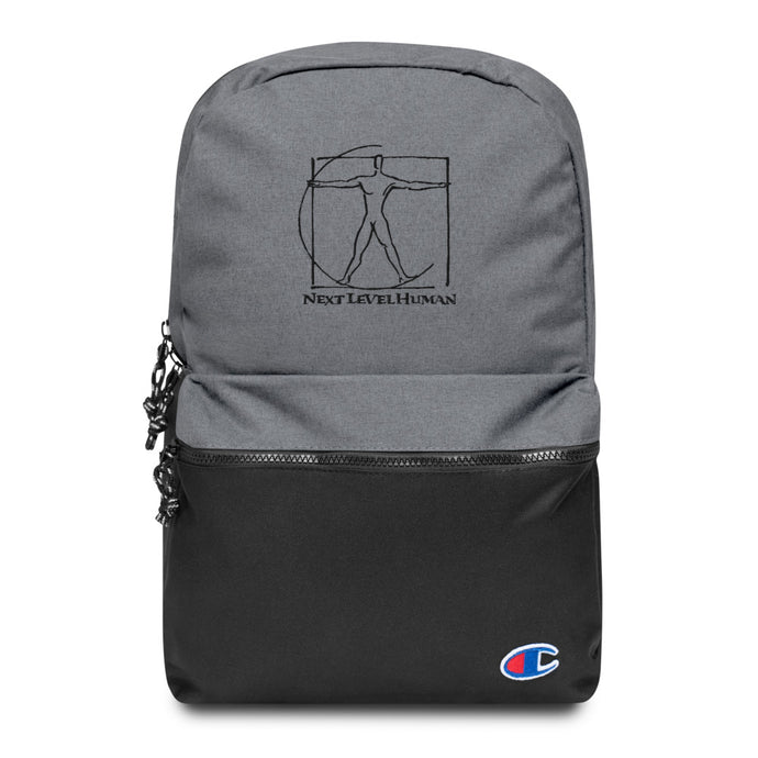 Next Level Human Embroidered Champion Backpack